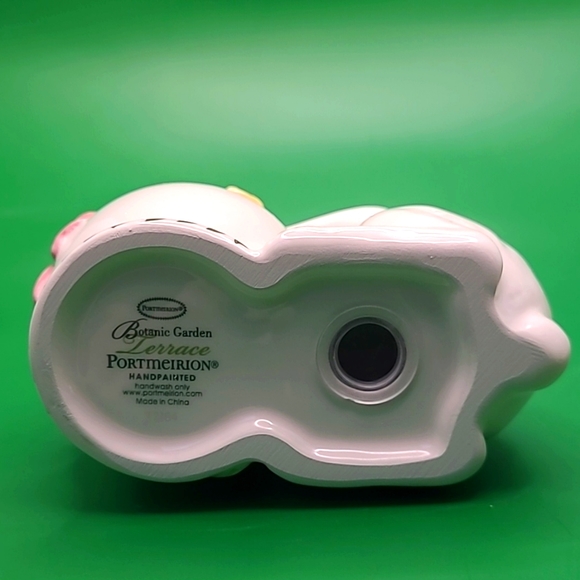 Portmeirion Botanic Garden Terrace ceramic Easter rabbit salt & pepper shakers - Picture 7 of 9